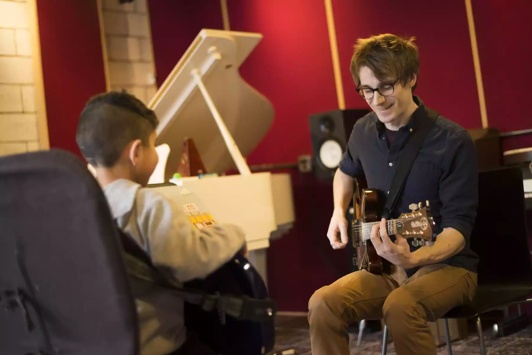 A person playing music