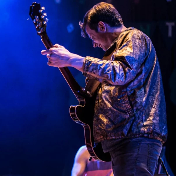 A person playing an instrument