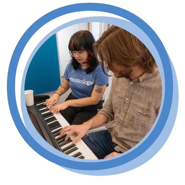 A person playing music